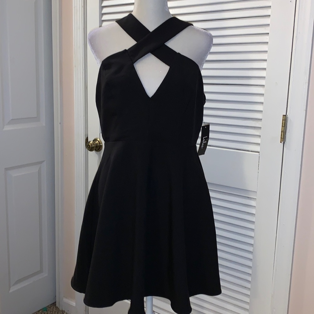 Lulu’s Black Mini Dress Size Large NWT